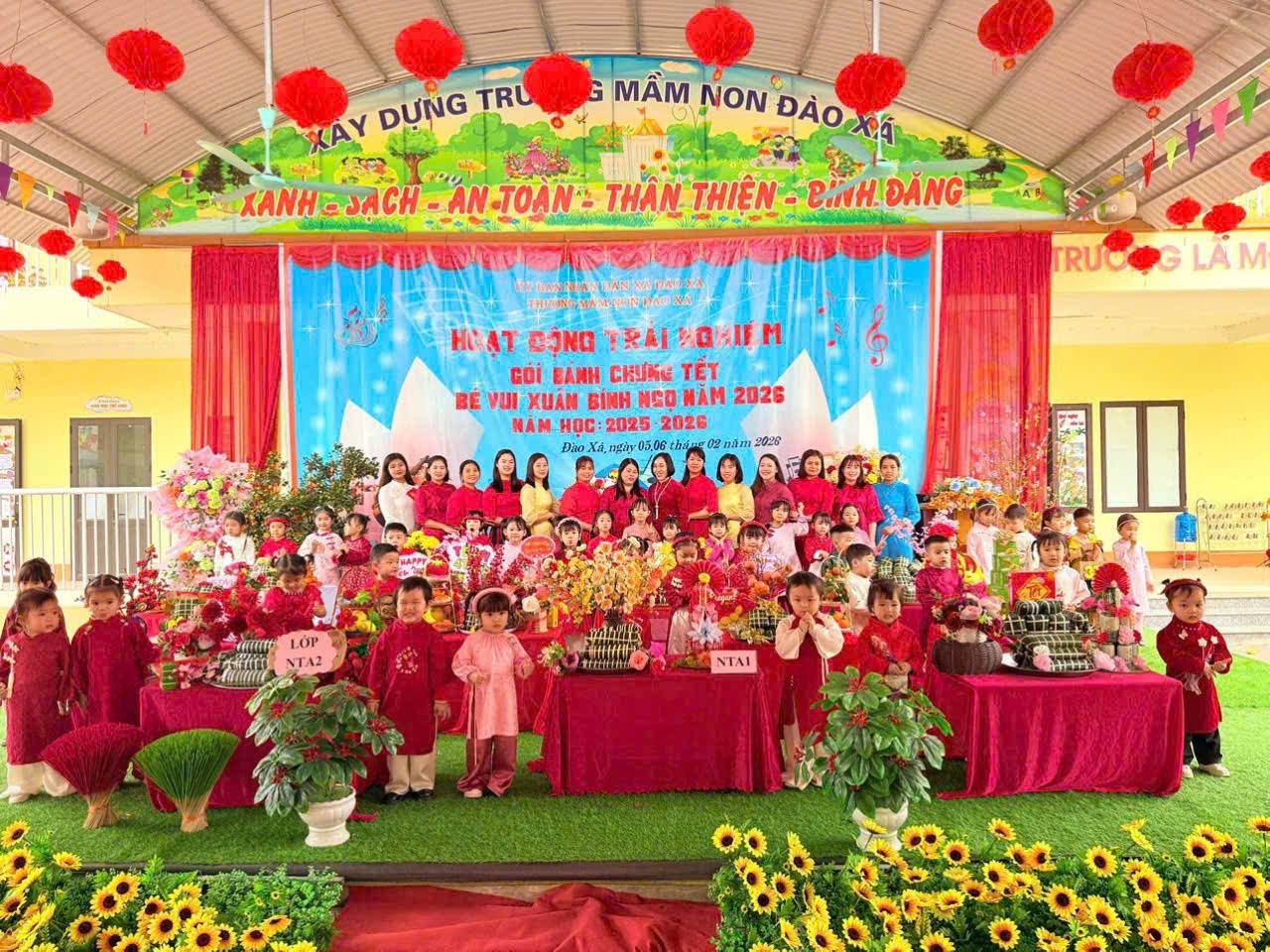 HOẠT ĐỘNG TRẢI NGHIỆM “GÓI BÁNH CHƯNG TẾT – BÉ VUI XUÂN BÍNH NGỌ 2026” 