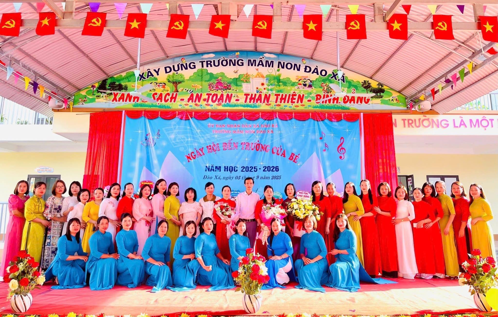 TRƯỜNG MẦM NON ĐÀO XÁ LONG TRỌNG TỔ CHỨC LỄ KHAI GIẢNG NĂM HỌC 2025 - 2026