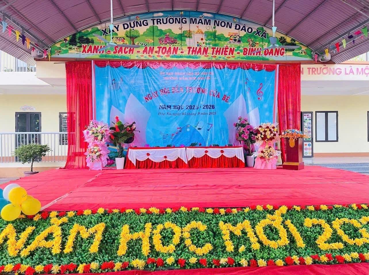 TRƯỜNG MẦM NON ĐÀO XÁ TRÂN TRỌNG THÔNG BÁO CHƯƠNG TRÌNH “NGÀY HỘI ĐẾN TRƯỜNG CỦA BÉ” NĂM HỌC 2025-2026.