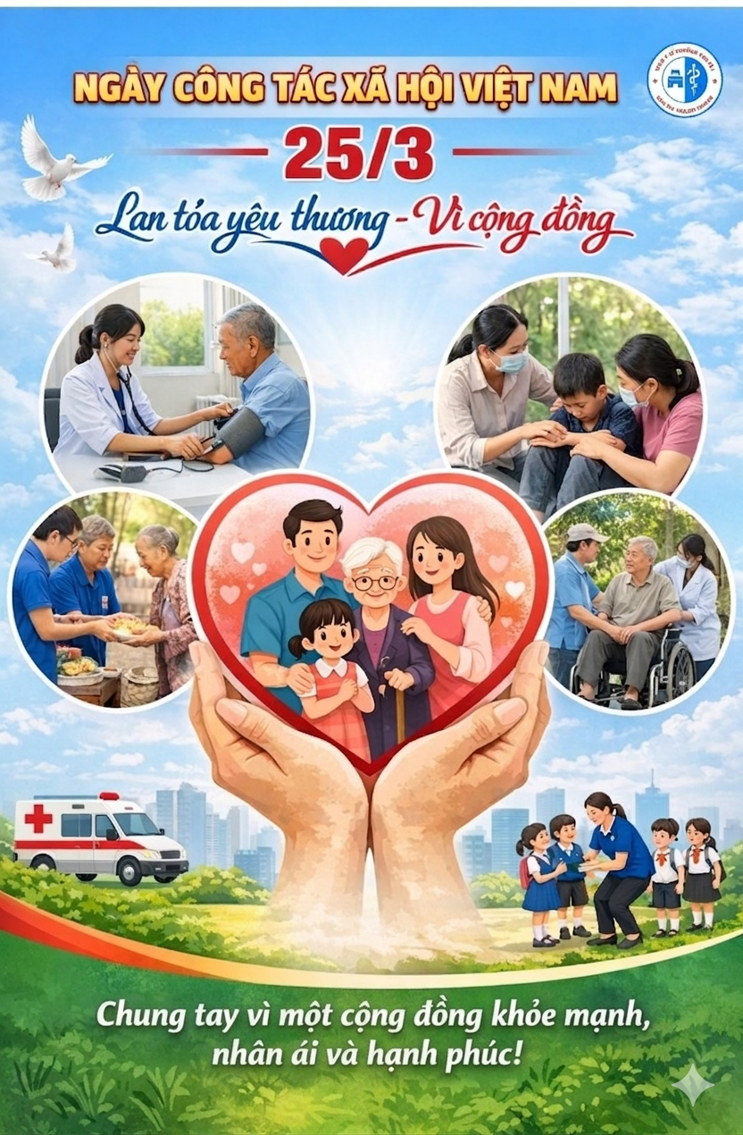 HƯỞNG ỨNG NGÀY CÔNG TÁC XÃ HỘI VIỆT NAM (25/3): LAN TỎA GIÁ TRỊ NHÂN VĂN VÌ CỘNG ĐỒNG