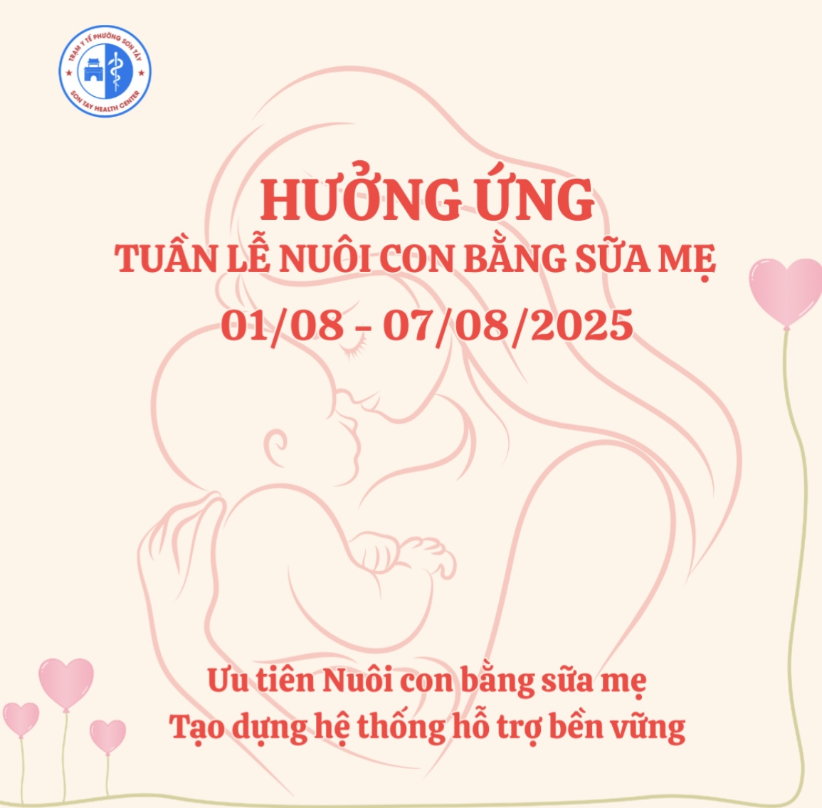 Hưởng ứng Tuần lễ Nuôi con bằng sữa mẹ năm 2025