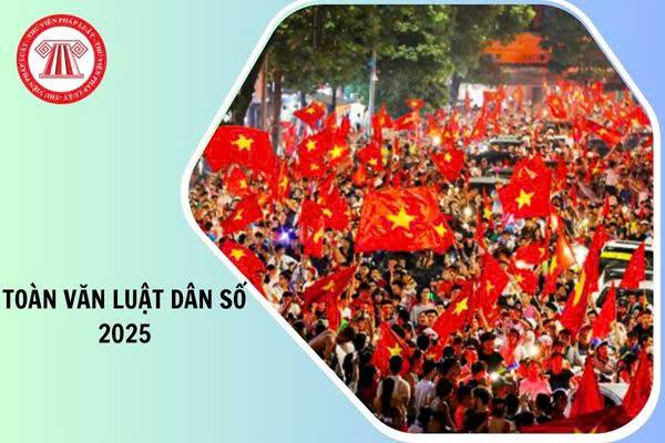 LUẬT DÂN SỐ 2025