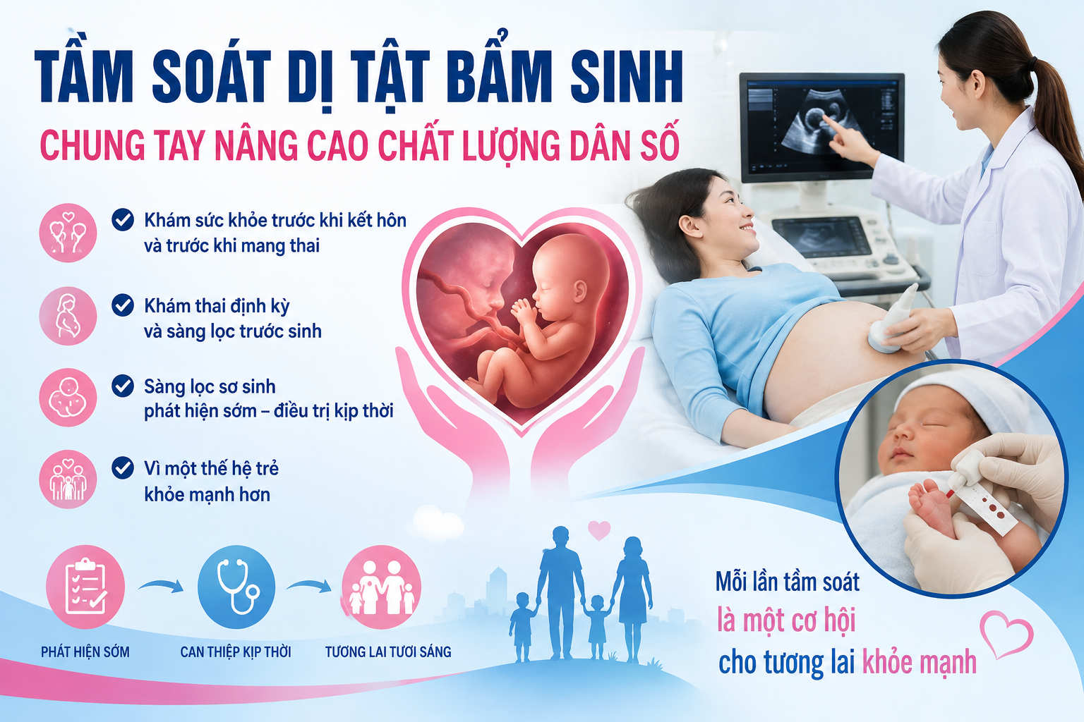 TẦM SOÁT DỊ TẬT BẨM SINH – CHUNG TAY NÂNG CAO CHẤT LƯỢNG DÂN SỐ