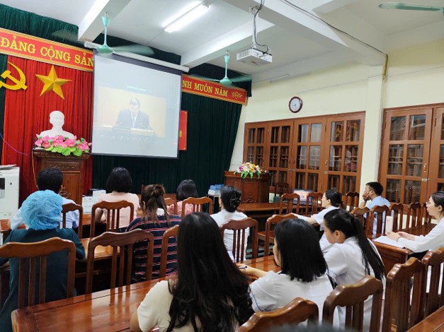 BỆNH VIỆN DA LIỄU NGHIÊM TÚC THAM DỰ HỘI NGHỊ TOÀN QUỐC NGHIÊN CỨU, HỌC TẬP, QUÁN TRIỆT VÀ TRIỂN KHAI THỰC HIỆN NGHỊ QUYẾT SỐ 10-NQ/TW CỦA BỘ CHÍNH TRỊ  ​