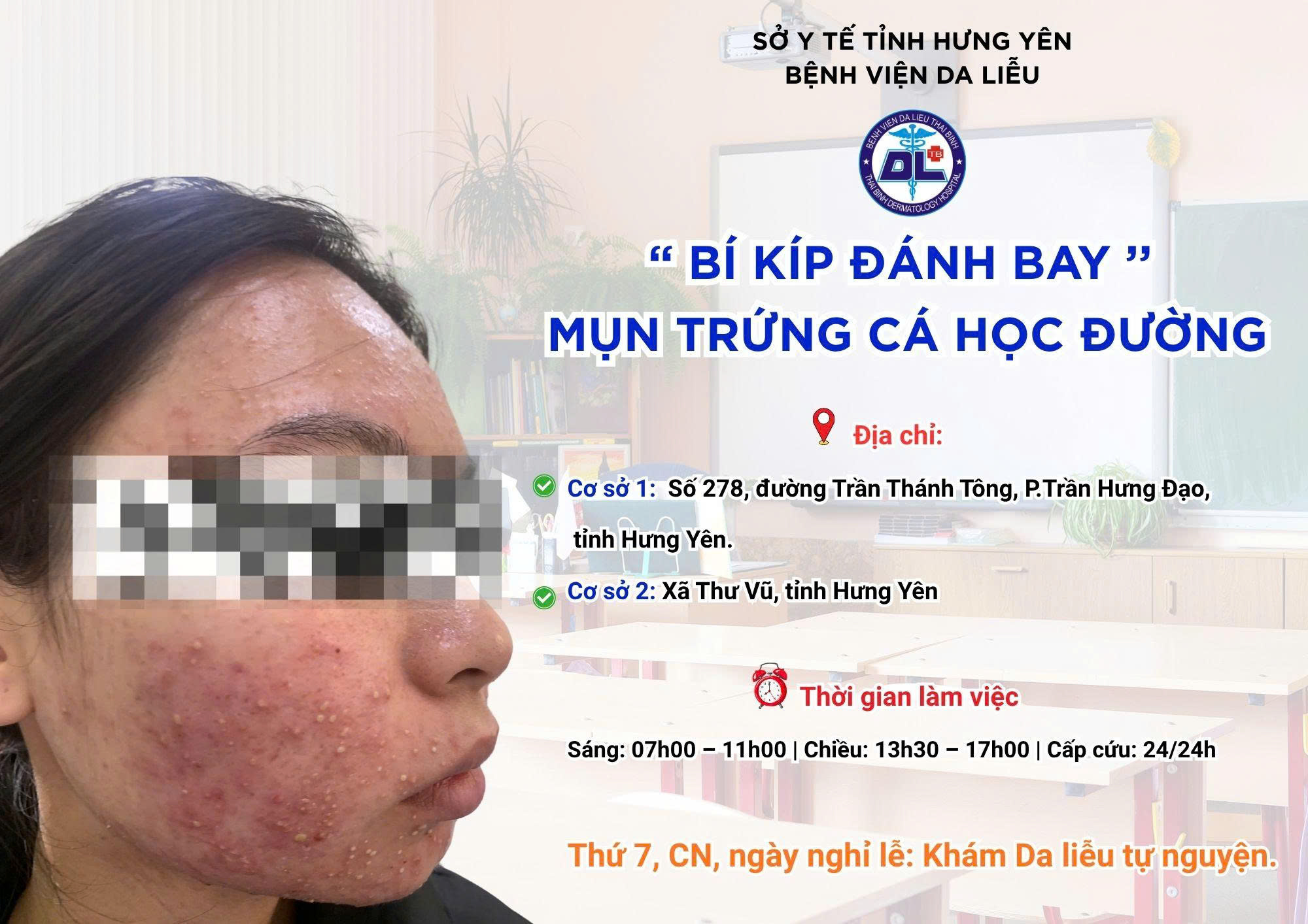BÍ KÍP ĐÁNH BAY’’ MỤN TRỨNG CÁ HỌC ĐƯỜNG