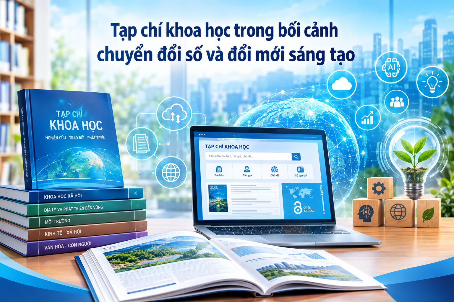 Tạp chí khoa học trong bối cảnh chuyển đổi số và đổi mới sáng tạo