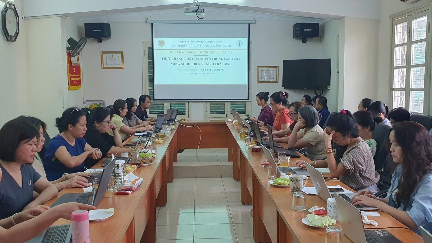 Hội thảo khoa học “Thực trạng vốn con người trong sản xuất nông nghiệp bền vững ở Thái Bình”