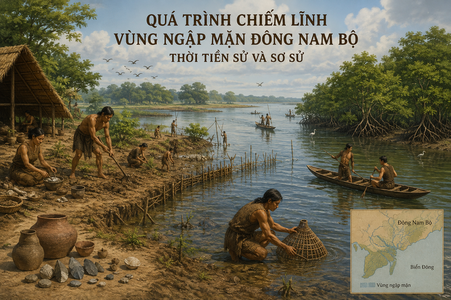 Quá trình chiếm lĩnh vùng ngập mặn Đông Nam Bộ thời Tiền sử và Sơ sử