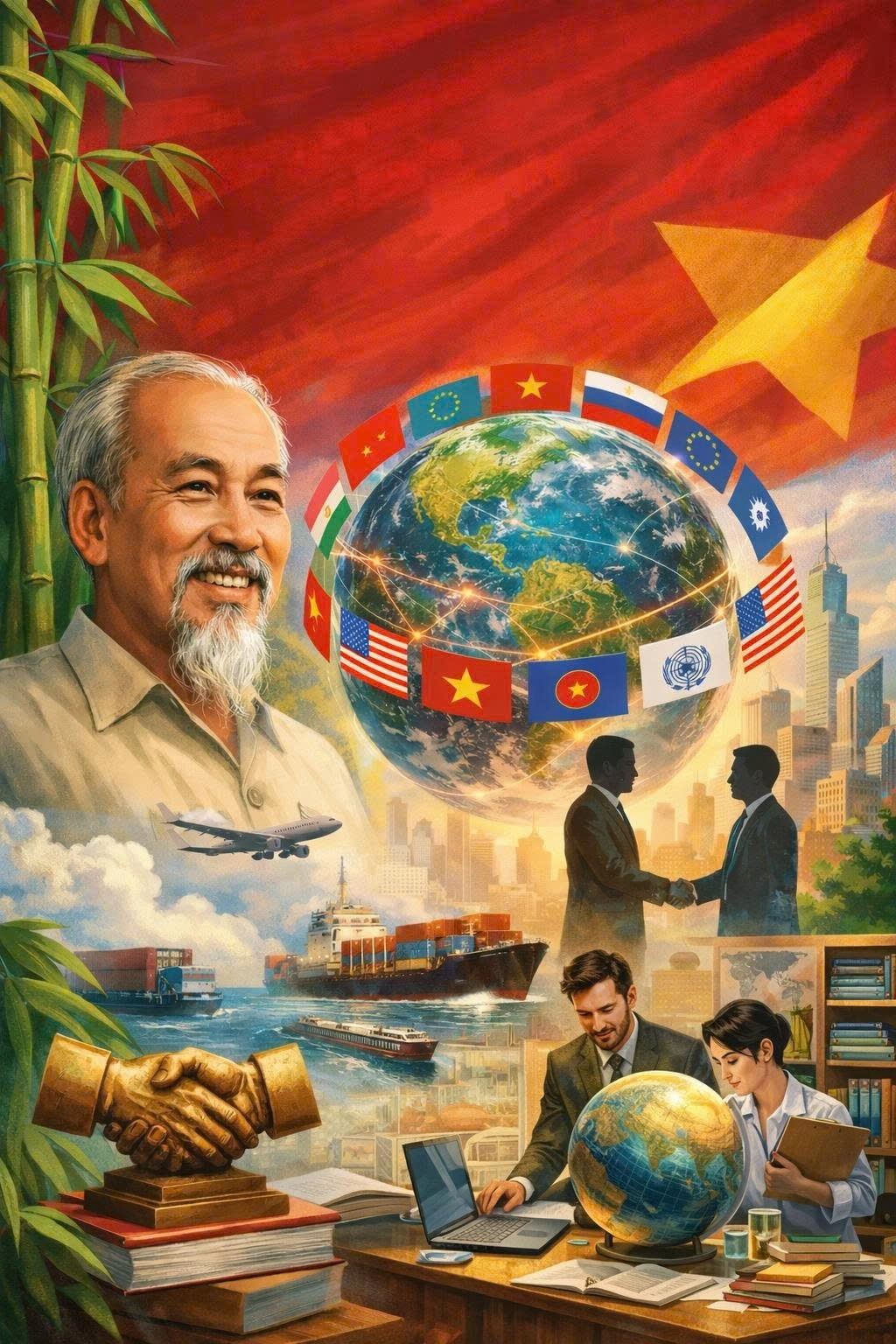 Tư tưởng Hồ Chí Minh về ngoại giao cây tre, vận dụng thực tế trong công tác đối ngoại hiện nay