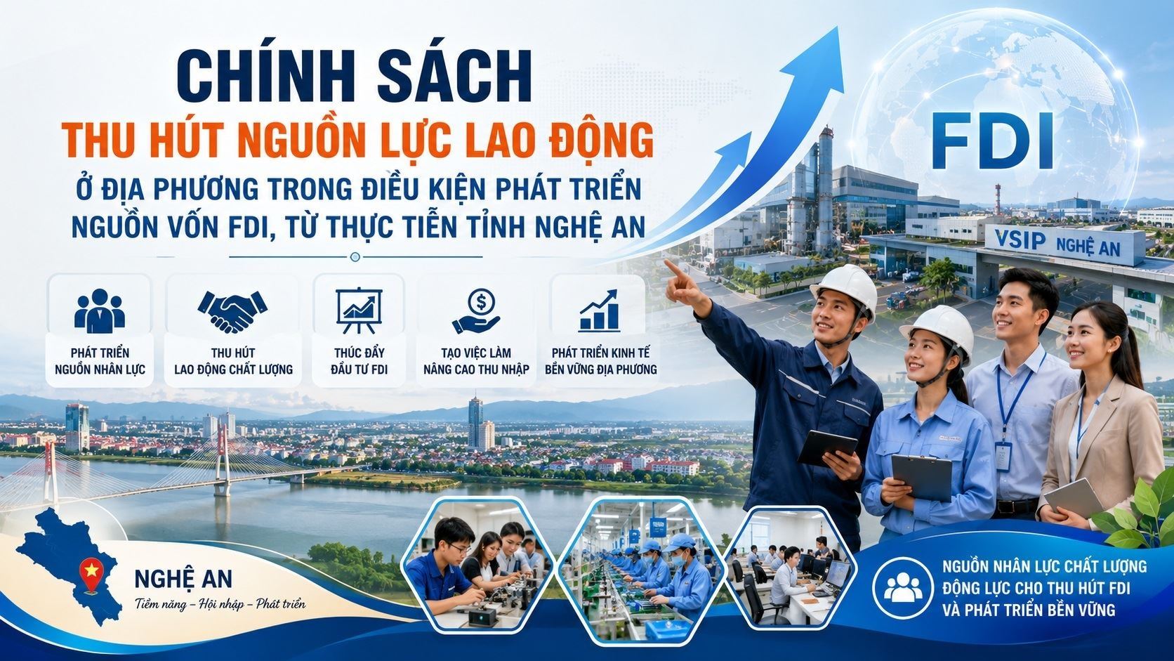 Chính sách thu hút nguồn lực lao động ở địa phương trong điều kiện phát triển nguồn vốn FDI, từ thực tiễn tỉnh Nghệ An