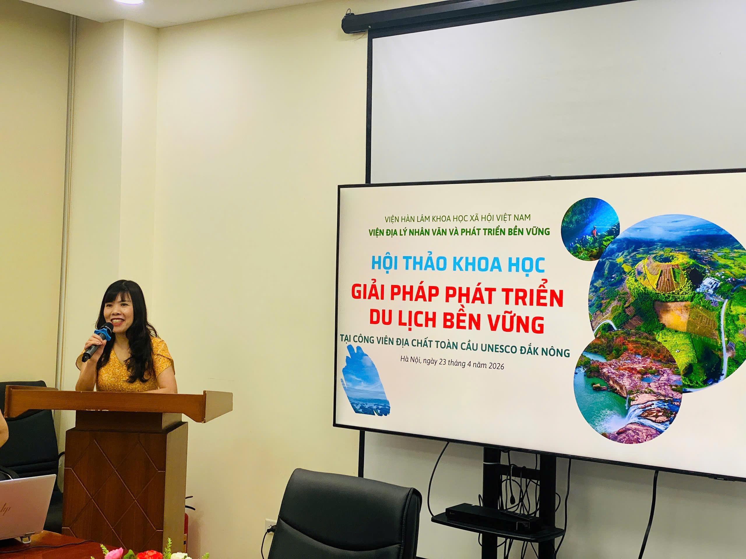 Hội thảo khoa học: “Giải pháp phát triển du lịch bền vững tại Công viên địa chất toàn cầu UNESCO Đắk Nông”