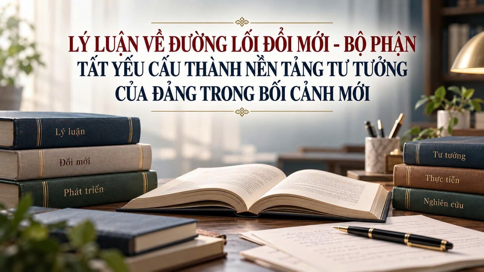 Lý luận về đường lối đổi mới - bộ phận tất yếu cấu thành nền tảng tư tưởng của Đảng trong bối cảnh mới