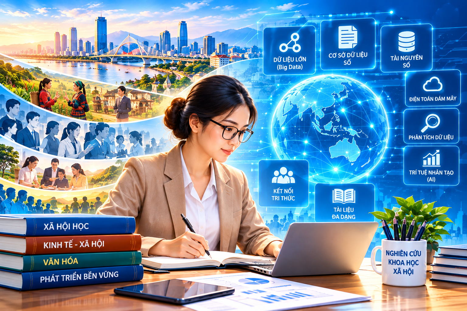 Chuyển đổi số trong nghiên cứu khoa học xã hội: Mở rộng nguồn tư liệu, nâng cao năng lực số