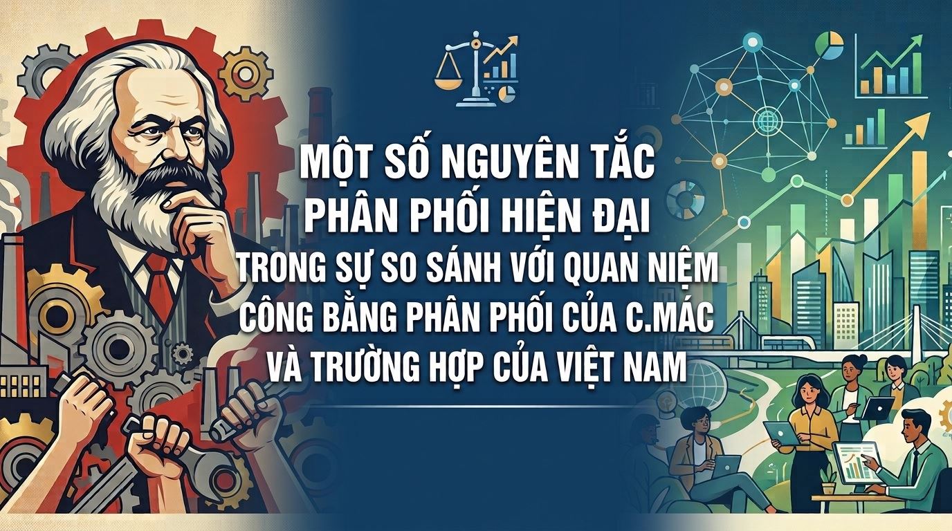 Một số nguyên tắc phân phối hiện đại trong sự so sánh với quan niệm công bằng phân phối của C.Mác và trường hợp của Việt Nam
