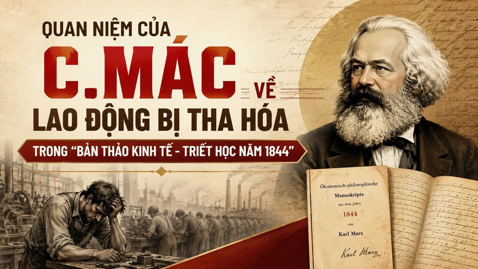 Quan niệm của C.Mác về lao động bị tha hóa trong “Bản thảo kinh tế - triết học năm 1844”