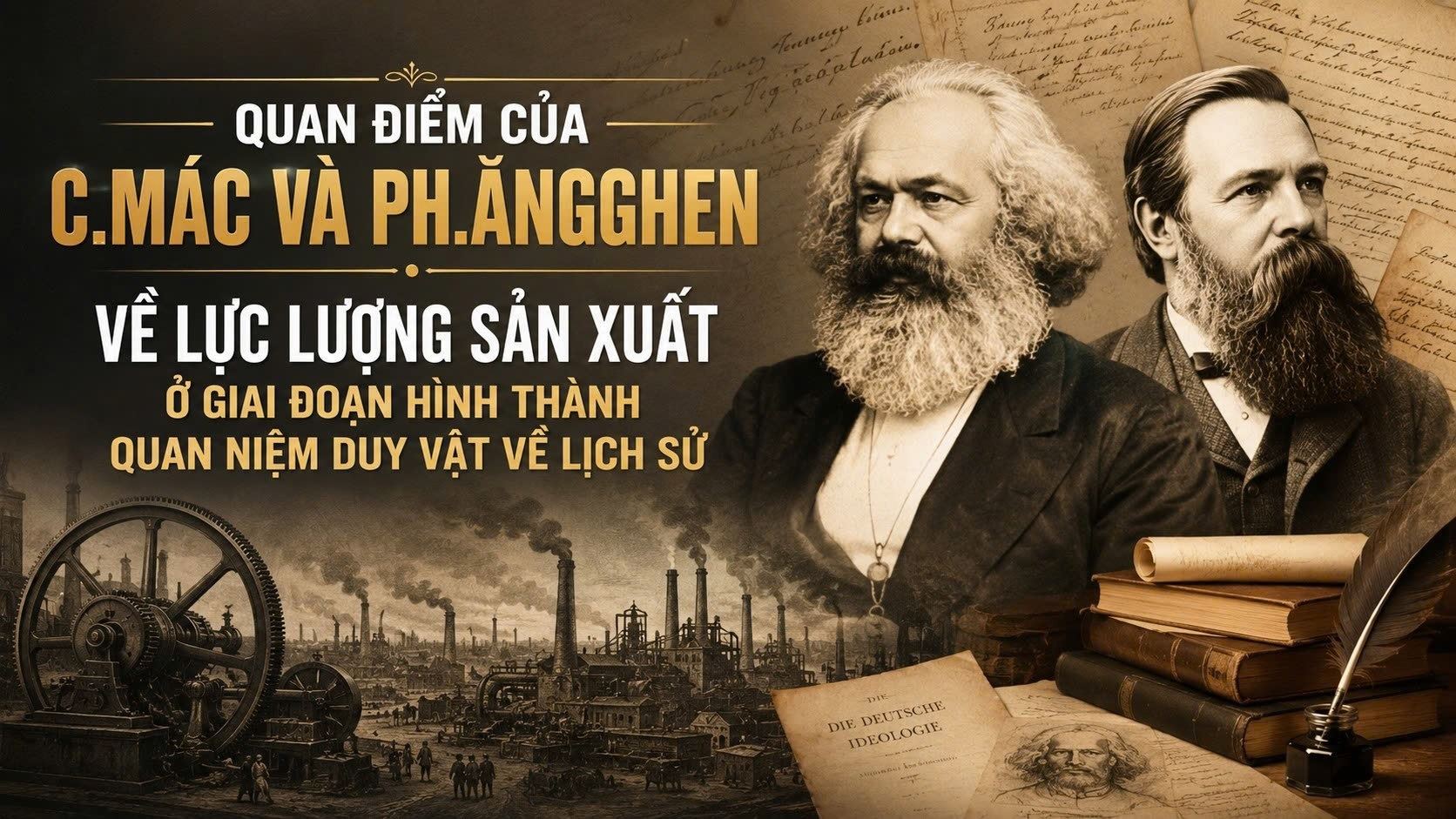 Quan điểm của C.Mác và Ph.Ăngghen về lực lượng sản xuất ở giai đoạn hình thành quan niệm duy vật về lịch sử