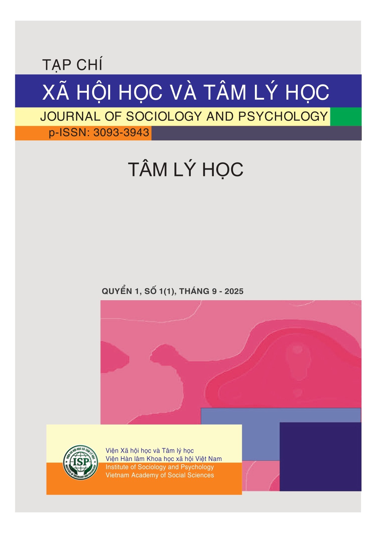 Tạp chí Xã hội học và Tâm lý học - Tâm lý học