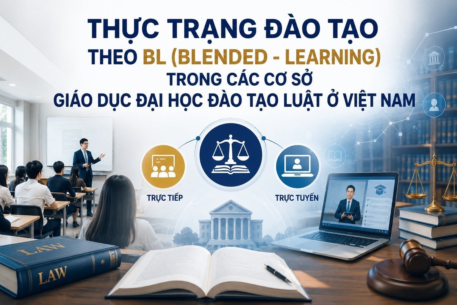 Thực trạng đào tạo theo BL (Blended - Learning) trong các cơ sở giáo dục đại học đào tạo Luật ở Việt Nam