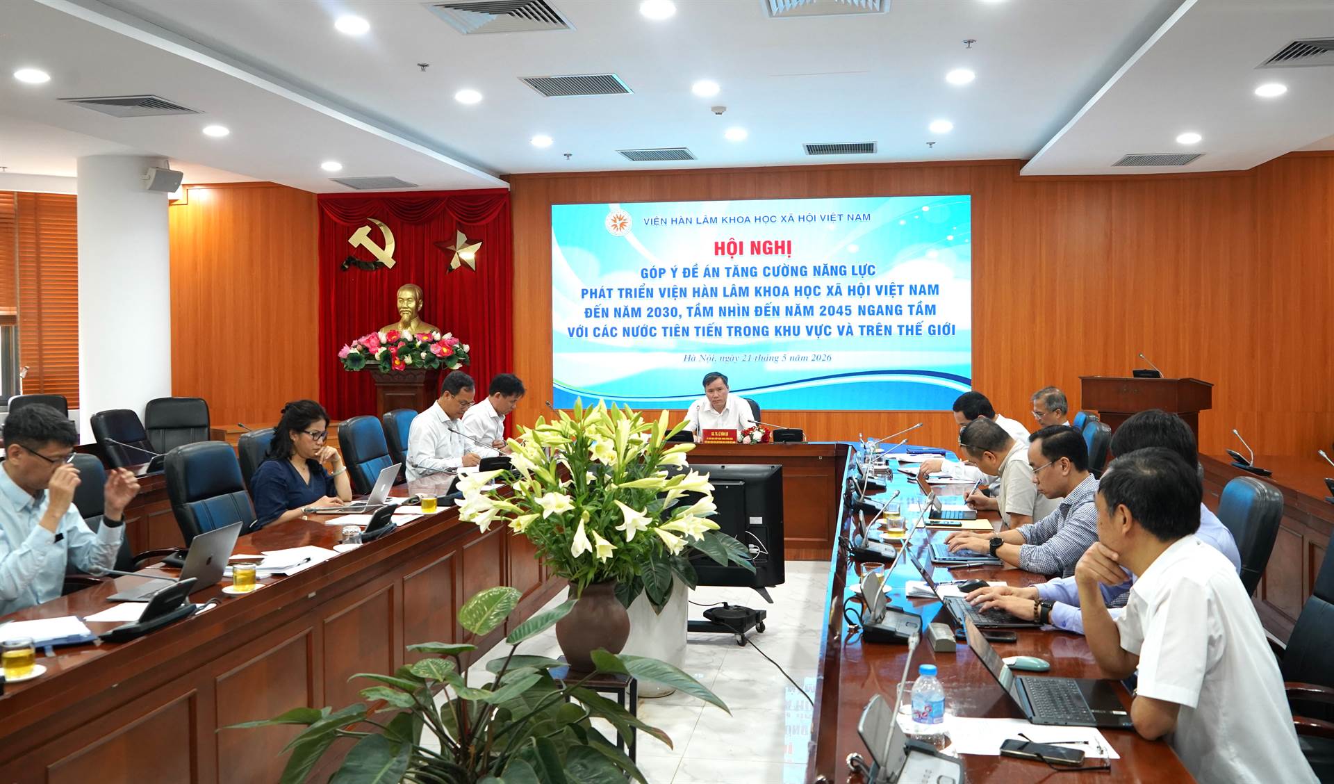 Hội nghị góp ý hoàn thiện Đề án “Tăng cường năng lực phát triển Viện Hàn lâm Khoa học xã hội Việt Nam đến năm 2030, tầm nhìn đến năm 2045 ngang tầm với các nước tiên tiến trong khu vực và trên thế giới”