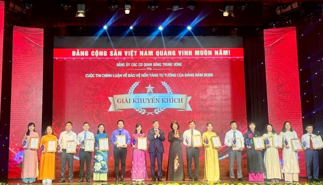 Viện Hàn lâm Khoa học xã hội Việt Nam có 02 tác phẩm đạt giải khuyến khích tại Cuộc thi chính luận bảo vệ nền tảng tư tưởng của Đảng năm 2026