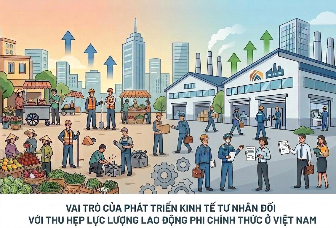 Vai trò của phát triển kinh tế tư nhân đối với thu hẹp lực lượng lao động phi chính thức ở Việt Nam