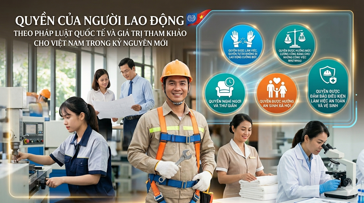 Quyền của người lao động theo pháp luật quốc tế và giá trị tham khảo cho Việt Nam trong kỷ nguyên mới
