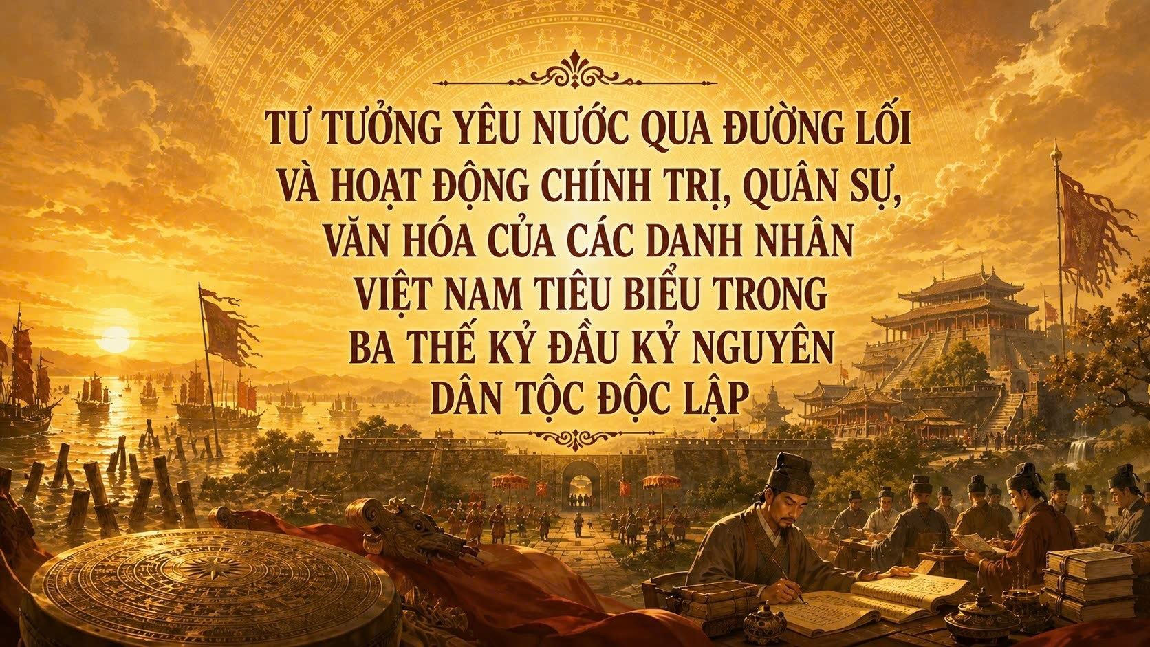 Tư tưởng yêu nước qua đường lối và hoạt động chính trị, quân sự, văn hóa của các danh nhân Việt Nam tiêu biểu trong ba thế kỷ đầu kỷ nguyên dân tộc độc lập