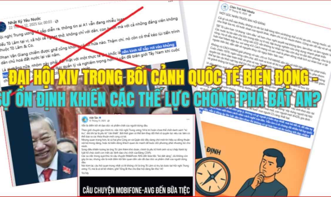 Đại hội XIV trong bối cảnh quốc tế biến động - Sự ổn định khiến các thế lực chống phá bất an