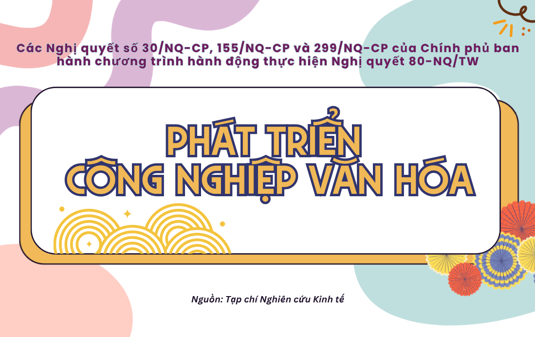 [Infographic] Chính sách phát triển công nghiệp văn hóa