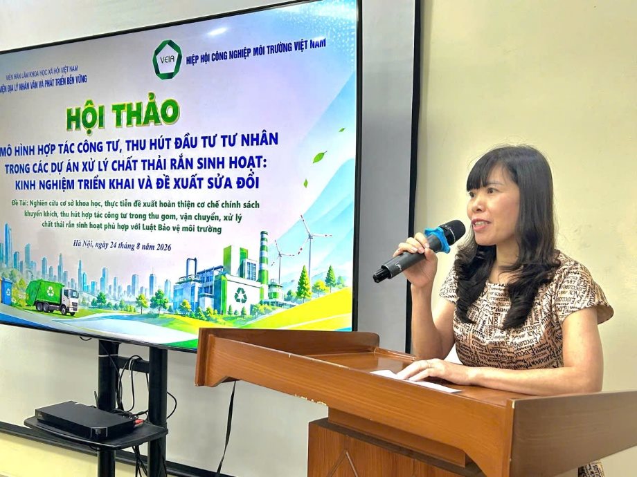 tháo gỡ điểm nghẽn, thúc đẩy hợp tác công tư và thu hút đầu tư tư nhân trong xử lý chất thải rắn sinh hoạt