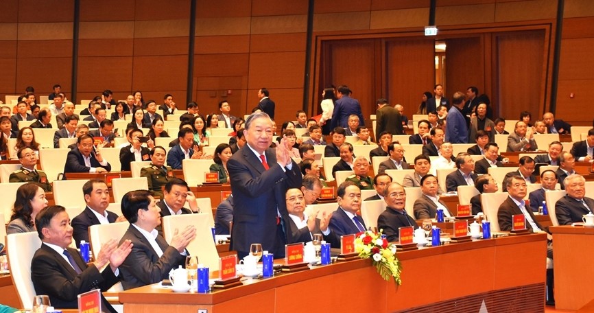 Viện Hàn lâm Khoa học xã hội Việt Nam tham dự Hội nghị toàn quốc quán triệt, triển khai Nghị quyết số 79-NQ/TW và Nghị quyết số 80-NQ/TW