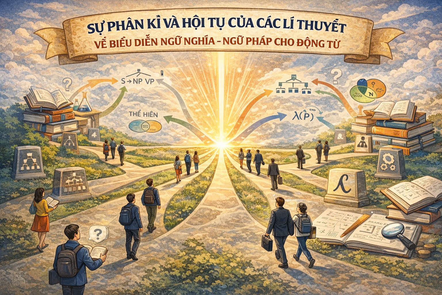Sự phân kì và hội tụ của các lí thuyết về biểu diễn ngữ nghĩa - ngữ pháp cho động từ