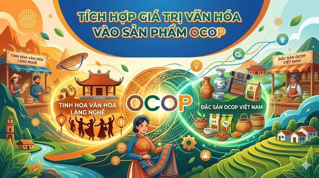 Giới thiệu bài nghiên cứu: Một số vấn đề lý luận và thực tiễn về tích hợp các giá trị văn hóa vào sản phẩm OCOP 