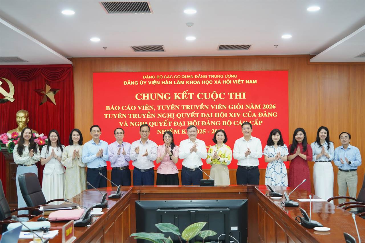 Chung kết cuộc thi Báo cáo viên, Tuyên truyền viên giỏi năm 2026 tuyên truyền Nghị quyết Đại hội XIV của Đảng và Nghị quyết đại hội đảng bộ các cấp nhiệm kỳ 2025-2030 