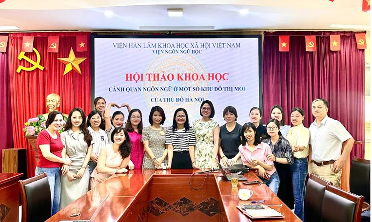 Hội thảo “Cảnh quan ngôn ngữ ở một số khu đô thị mới của thủ đô Hà Nội”