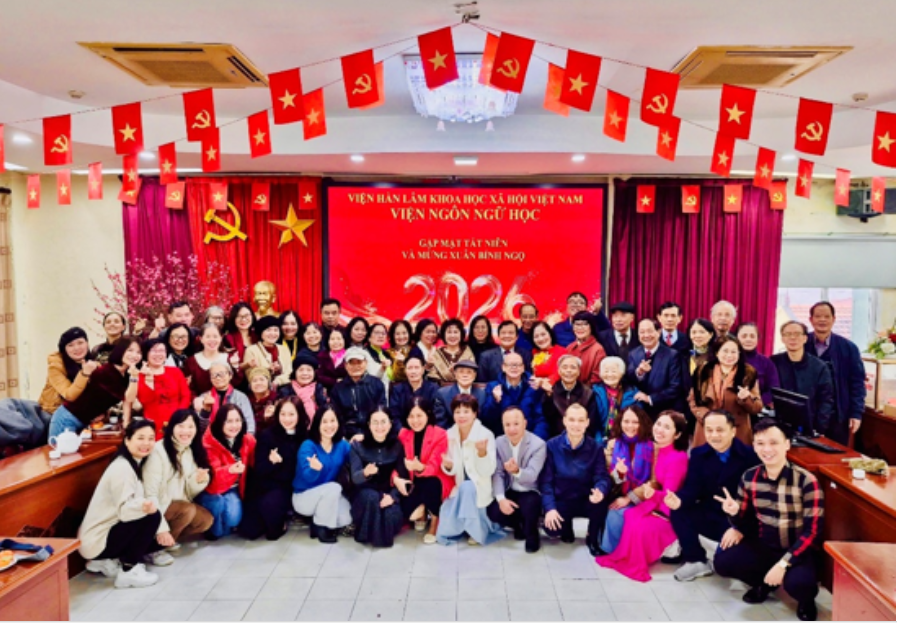 Viện Ngôn ngữ tổ chức gặp mặt tất niên và mừng xuân Bính Ngọ 2026