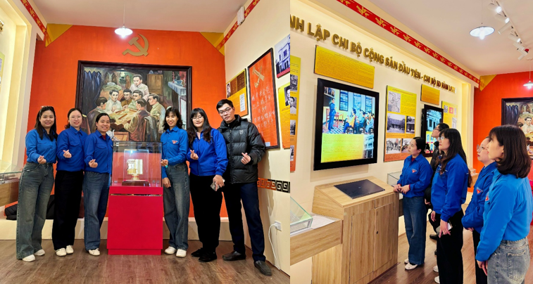 Tuổi trẻ Viện Ngôn ngữ học tổ chức sinh hoạt truyền thống tại Di tích cách mạng nhà số 5d phố Hàm Long - nơi thành lập Chi bộ Cộng sản đầu tiên