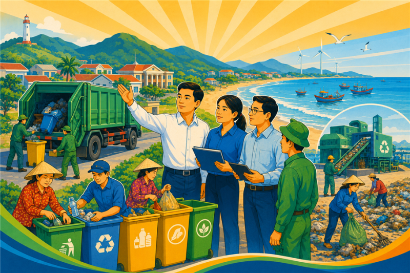 Phát huy vai trò và sự tham gia của chính quyền địa phương trong quản lý chất thải rắn sinh hoạt của người dân ven biển vùng Nam Trung Bộ
