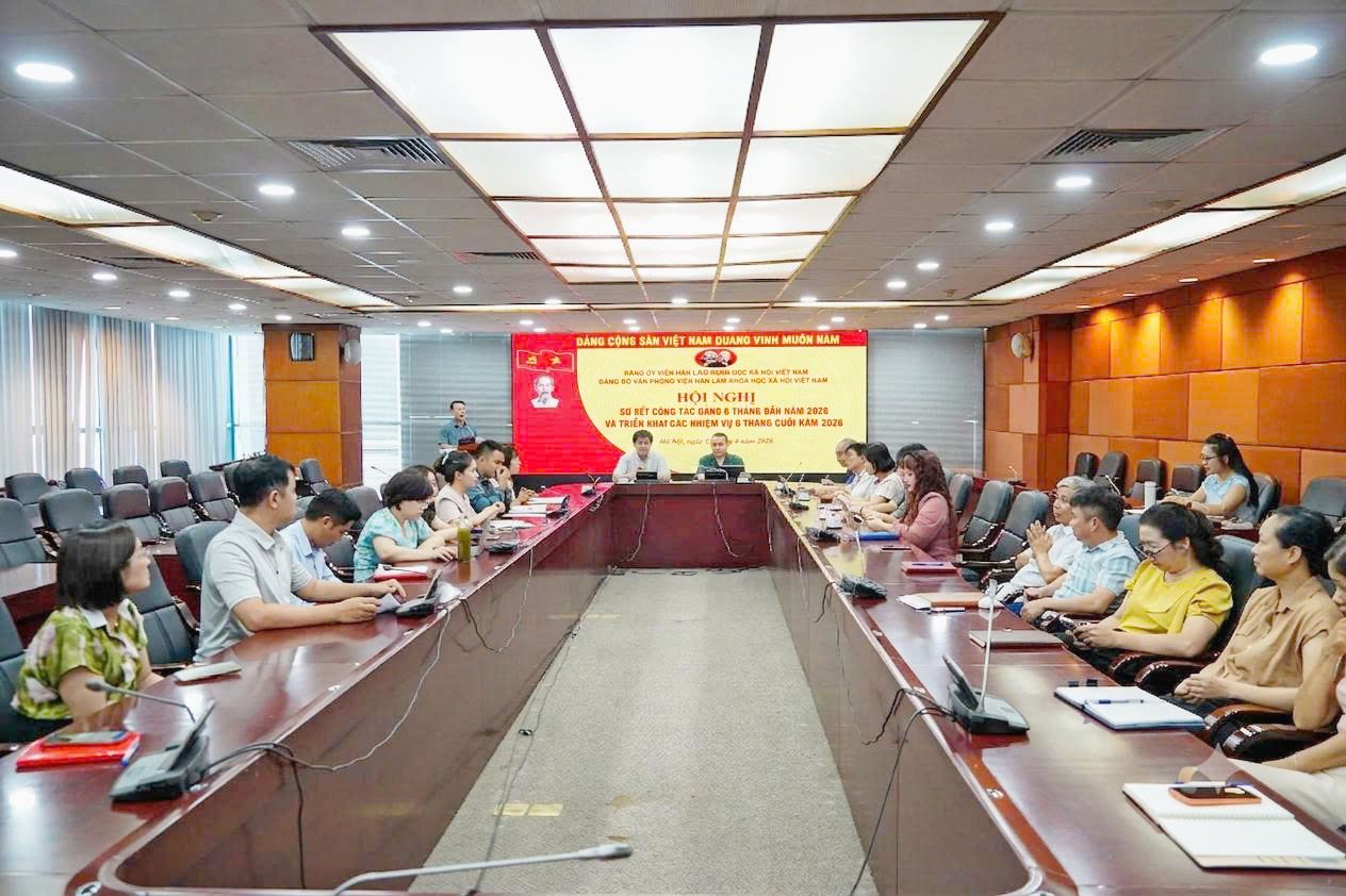 Đảng bộ Văn phòng Viện Hàn lâm Khoa học xã hội Việt Nam sơ kết công tác Đảng 6 tháng đầu năm và triển khai các nhiệm vụ 6 tháng cuối năm 2026