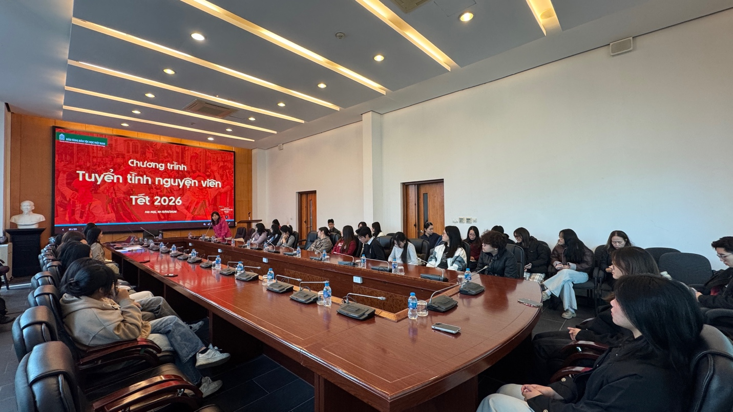 Bảo tàng Dân tộc học Việt Nam: Sôi nổi không khí tuyển chọn tình nguyện viên cho Chương trình "Vui xuân Bính Ngọ 2026"