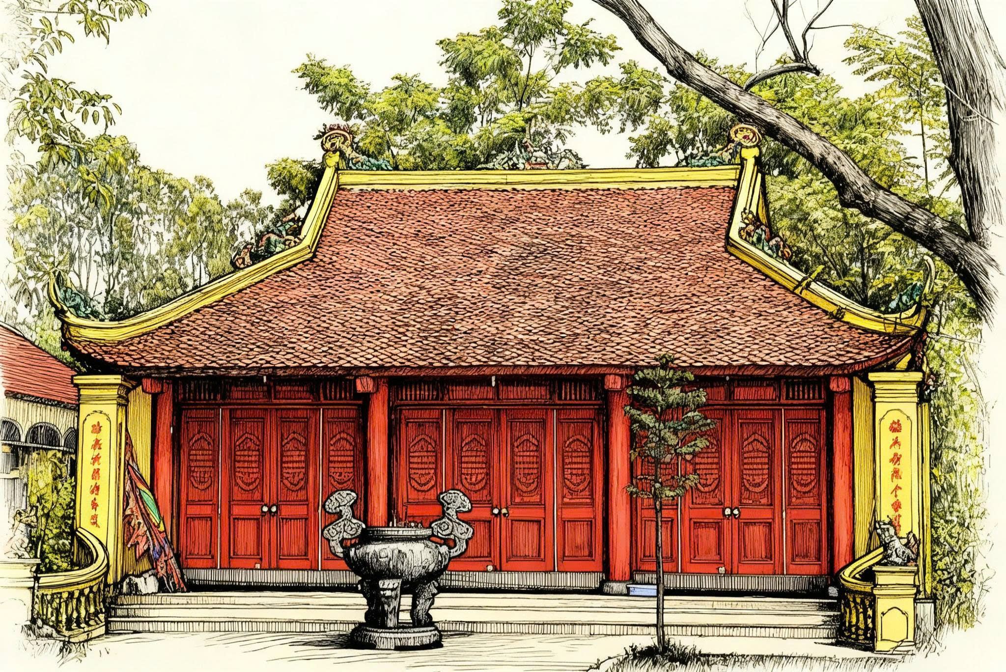 Làng Kim Lũy ở Nghệ An với việc khôi phục các ngôi đền và các vị thần sau Đổi Mới