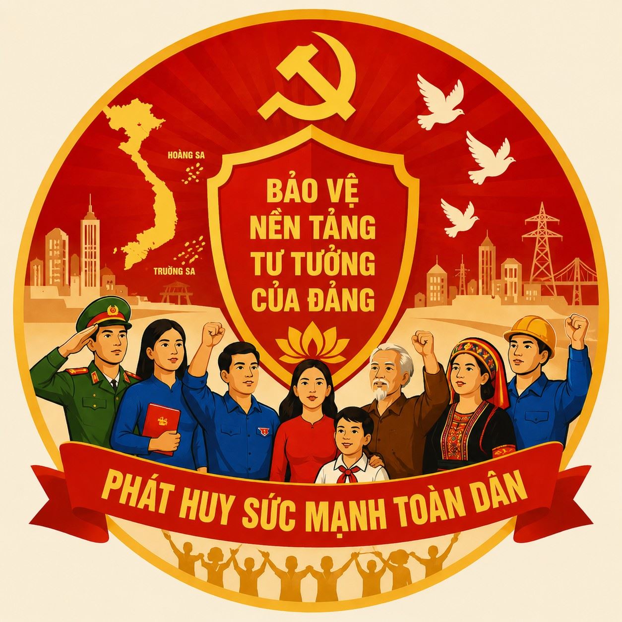Phát huy sức mạnh toàn dân trong việc bảo vệ nền tảng tư tưởng của Đảng