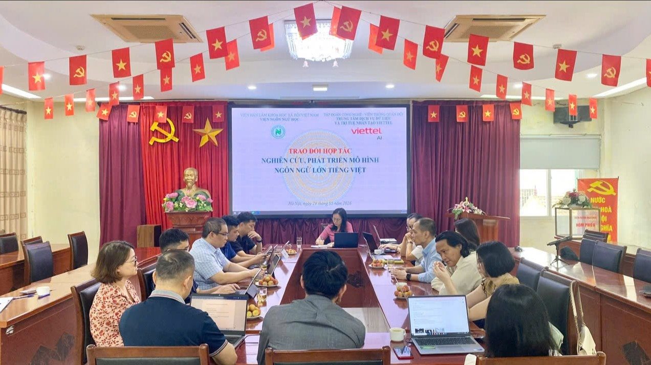 Hợp tác nghiên cứu, phát triển mô hình ngôn ngữ lớn tiếng Việt giữa Viện Ngôn ngữ học và Viettel AI