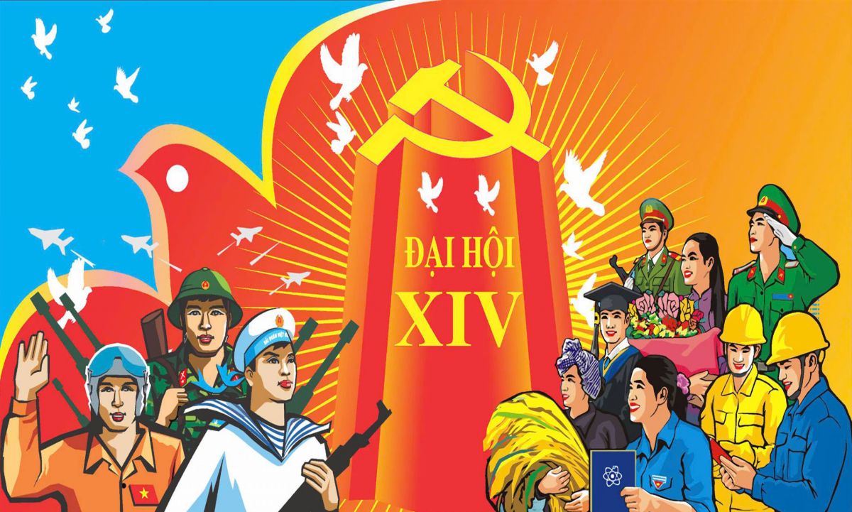 Tờ gấp kết quả Đại hội XIV của Đảng