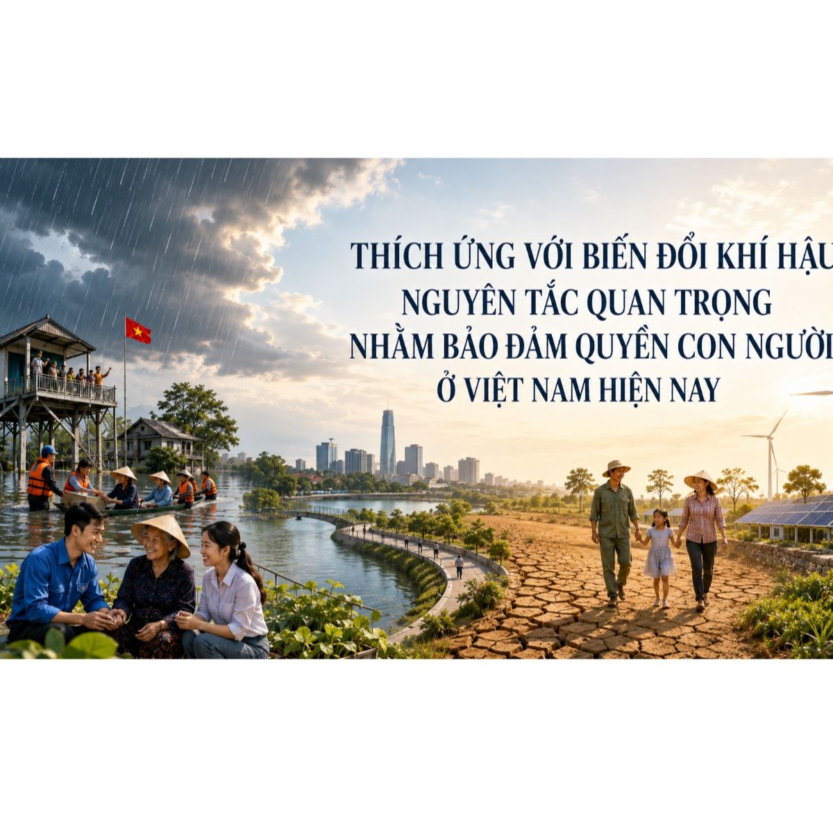 THÍCH ỨNG VỚI BIẾN ĐỔI KHÍ HẬU - NGUYÊN TẮC QUAN TRỌNG NHẰM BẢO ĐẢM QUYỀN CON NGƯỜI Ở VIỆT NAM HIỆN NAY