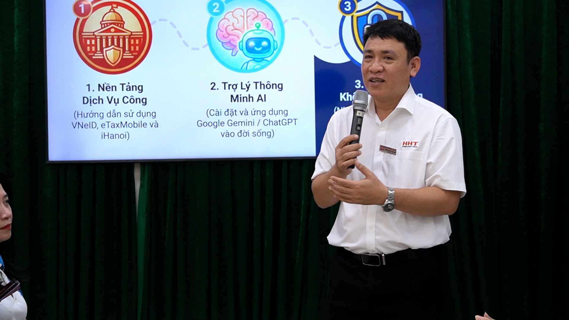 A person holding a microphoneDescription automatically generated