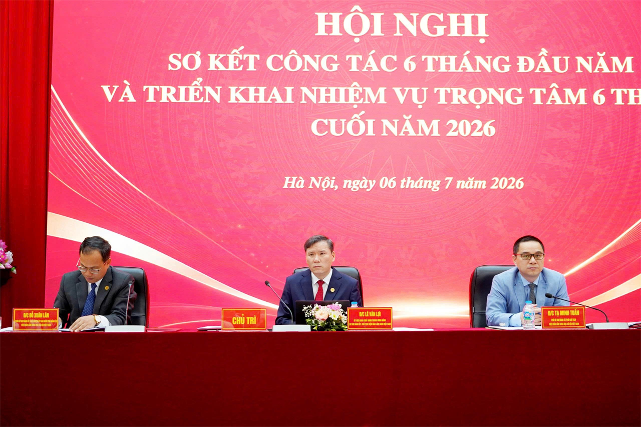 Đảng ủy Viện Hàn lâm Khoa học xã hội Việt Nam sơ kết công tác 6 tháng đầu năm và triển khai nhiệm vụ trọng tâm 6 tháng cuối năm 2026