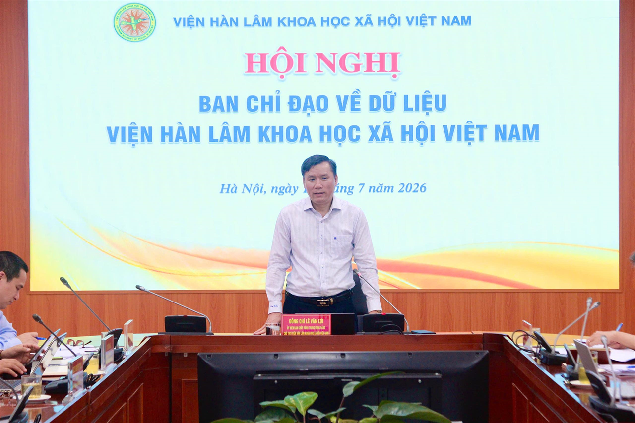 Hội nghị Ban Chỉ đạo về dữ liệu Viện Hàn lâm Khoa học xã hội Việt Nam