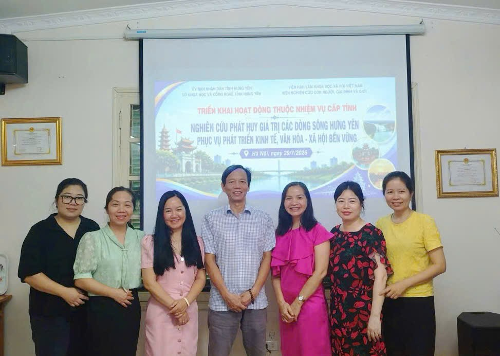 Cuộc họp triển khai hoạt động nhiệm vụ khoa học và công nghệ cấp tỉnh “Nghiên cứu phát huy giá trị các dòng sông Hưng Yên phục vụ phát triển kinh tế, văn hóa – xã hội bền vững”