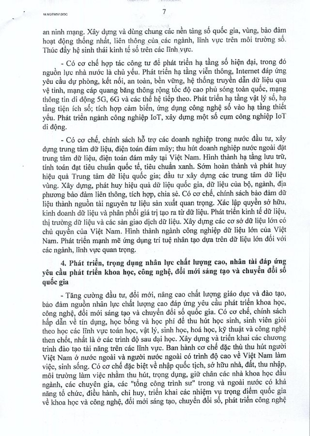 TOÀN VĂN: Nghị quyết 57-NQ/TW về đột phá phát triển khoa học, công nghệ, đổi mới sáng tạo và chuyển đổi số quốc gia- Ảnh 10.